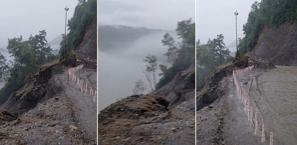 अविरल वर्षाले पृथ्वी राजमार्गका सात स्थानमा पहिरो, दुई ठाउँमा सडक पूर्ण अवरुद्ध