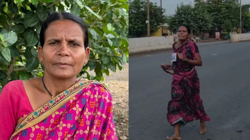छोरी पढाउने खर्चका लागि पुरस्कार जित्न खाली खुट्टा दौडिएर म्याराथन जित्ने आमा