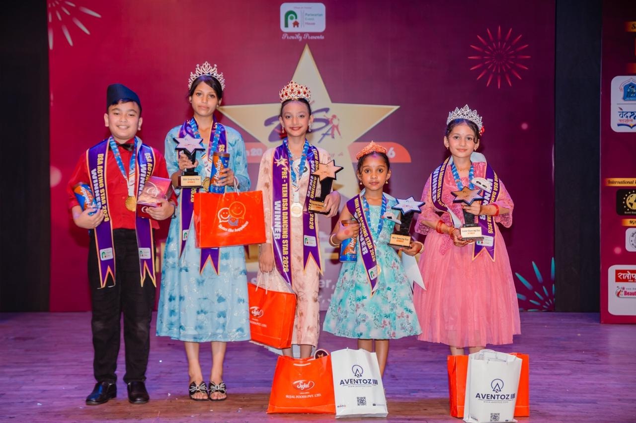 ‘डीएसए स्टार सिजन–२०’ को उपाधि इभा, दिक्षा, सान्सा, अमृता र साइमनलाई