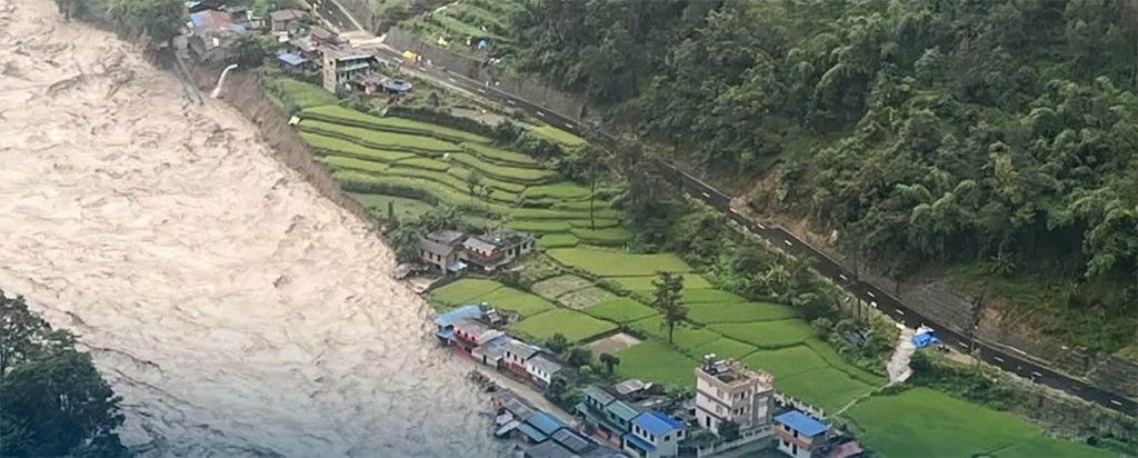पर्वतमा कालीगण्डकीले २५ घर बगायो