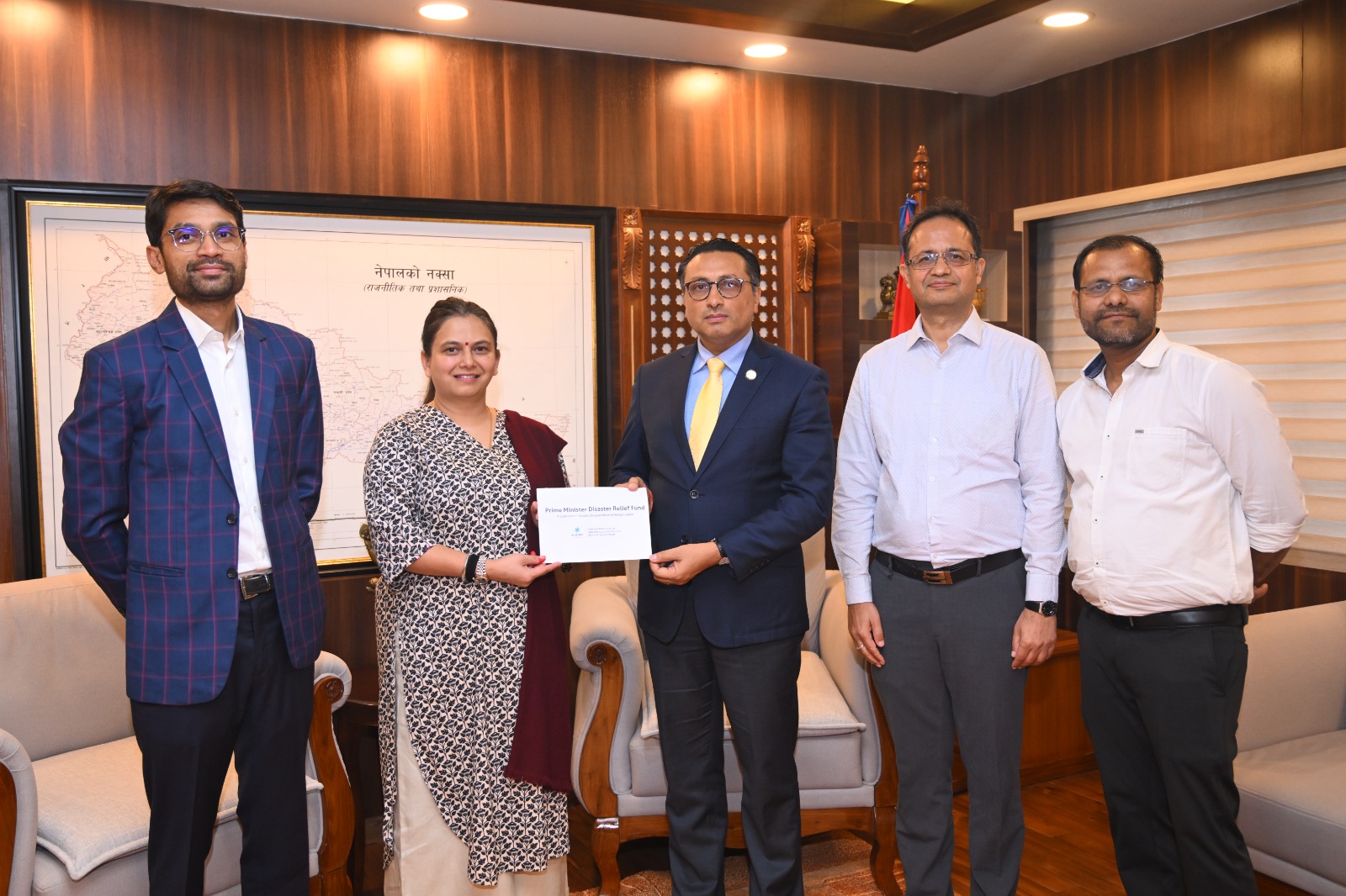 राष्ट्रिय विपद् प्रभावितका लागि शंकर ग्रुपद्वारा प्रधानमन्त्री राहत कोषमा ४ करोड सहयोग
