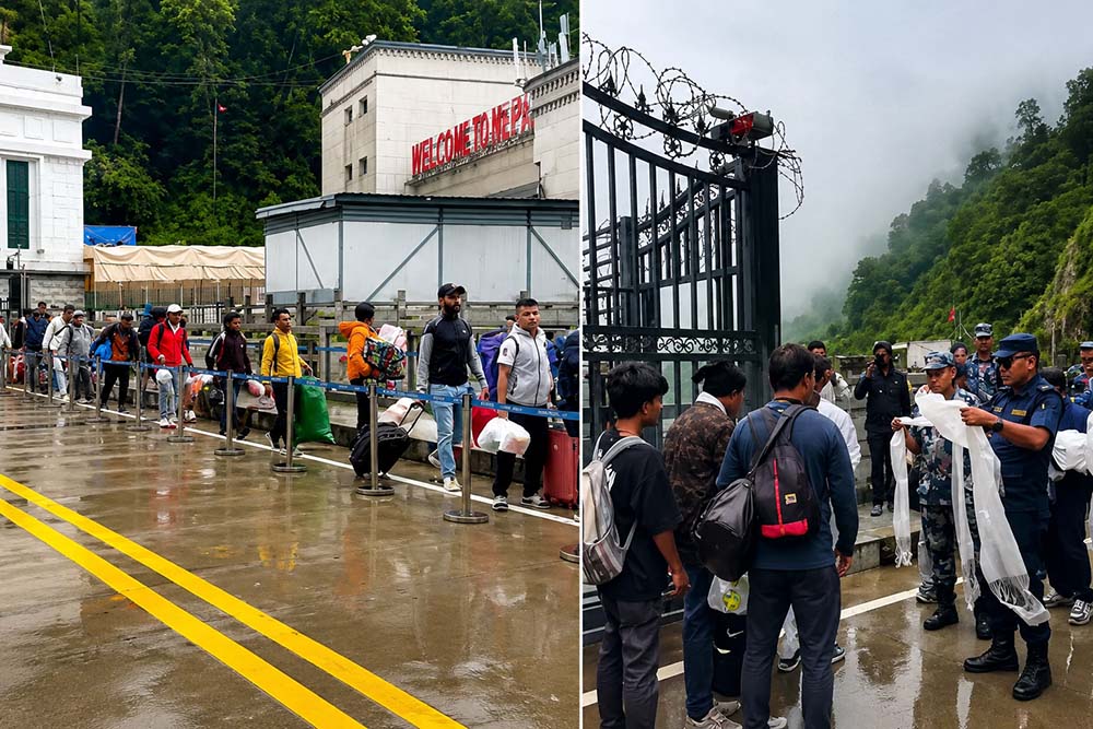 बाढीपछि चीनमा फसेका ११४ नेपालीलाई तातोपानी नाकाबाट ल्याइयो