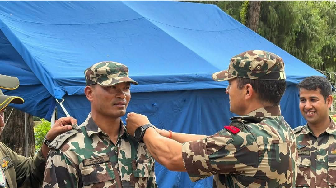फुटबलर भरत खवास मेजरमा बढुवा, उद्धार गर्दागर्दै फिल्डमै लगाए फुली