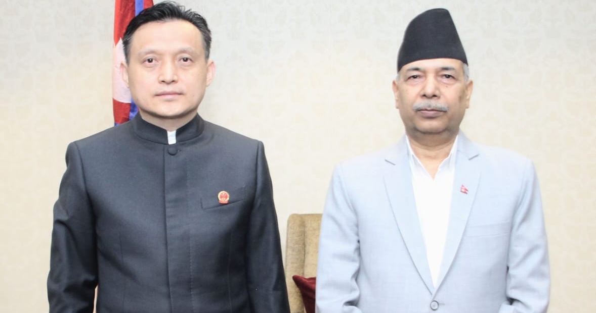 उपराष्ट्रपति यादव र चीनका राजदूत माओमिङबीच भेट : पुनःनिर्माणमा सहयोग गर्न चीन तयार
