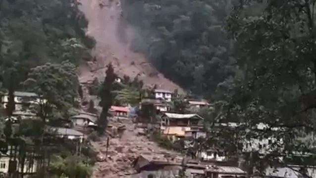 सिक्किमको रिम्बीमा भीषण पहिरो