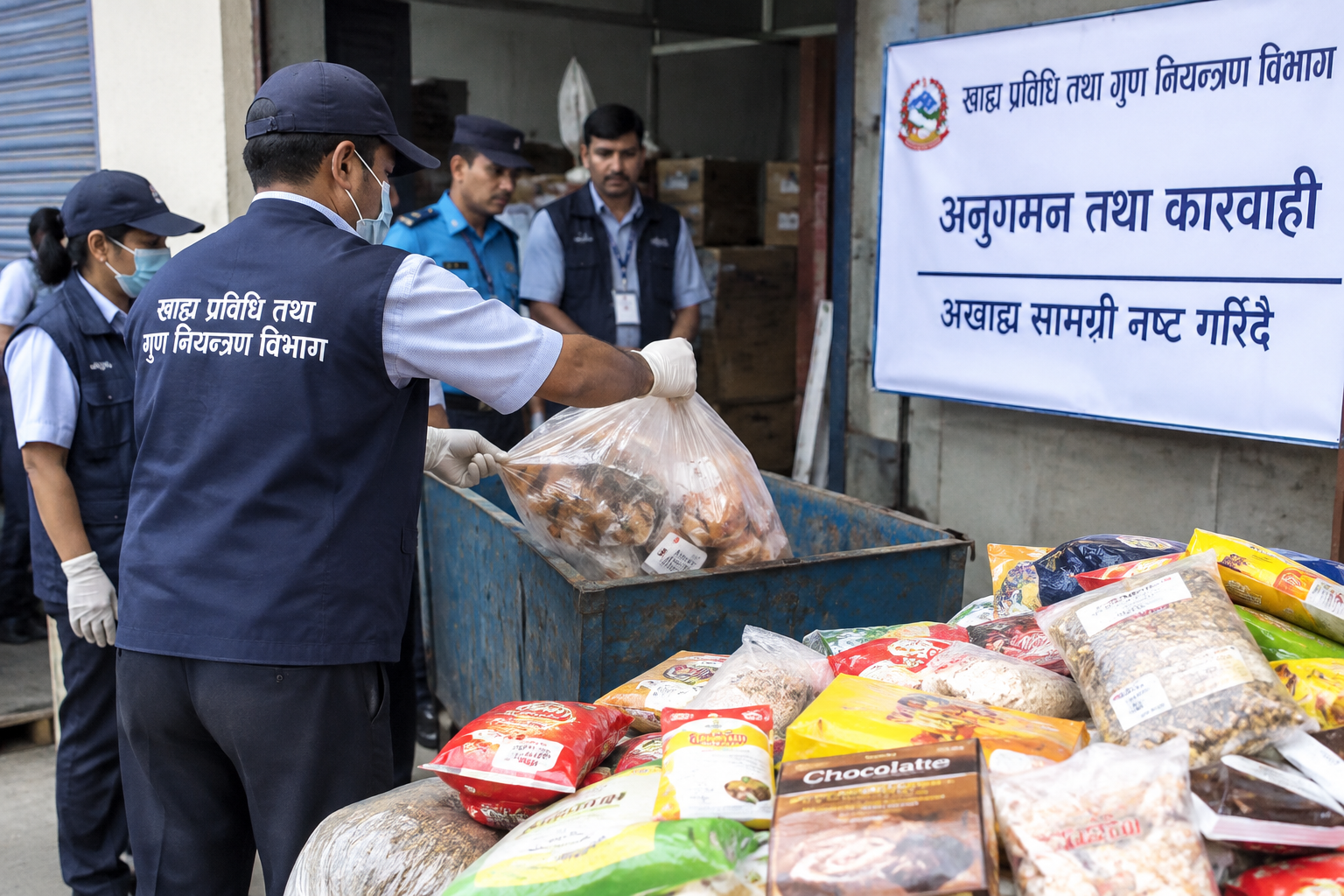 गुदपाक उद्योगसहित काठमाडौंका चार अखाद्य व्यवसायमा सिलबन्दी र कारबाही