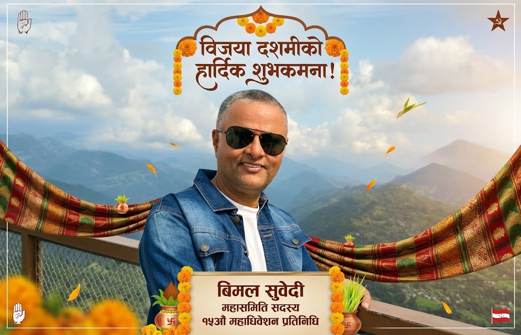 बाढीपीडितको दुःखमा साथ दिँदै सादगीपूर्वक पर्व मनाउन कांग्रेस नेता बिमल सुवेदीको अपिल