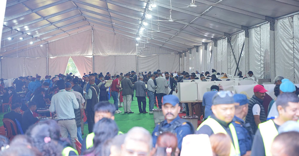 कांग्रेसको मतदान सम्पन्न