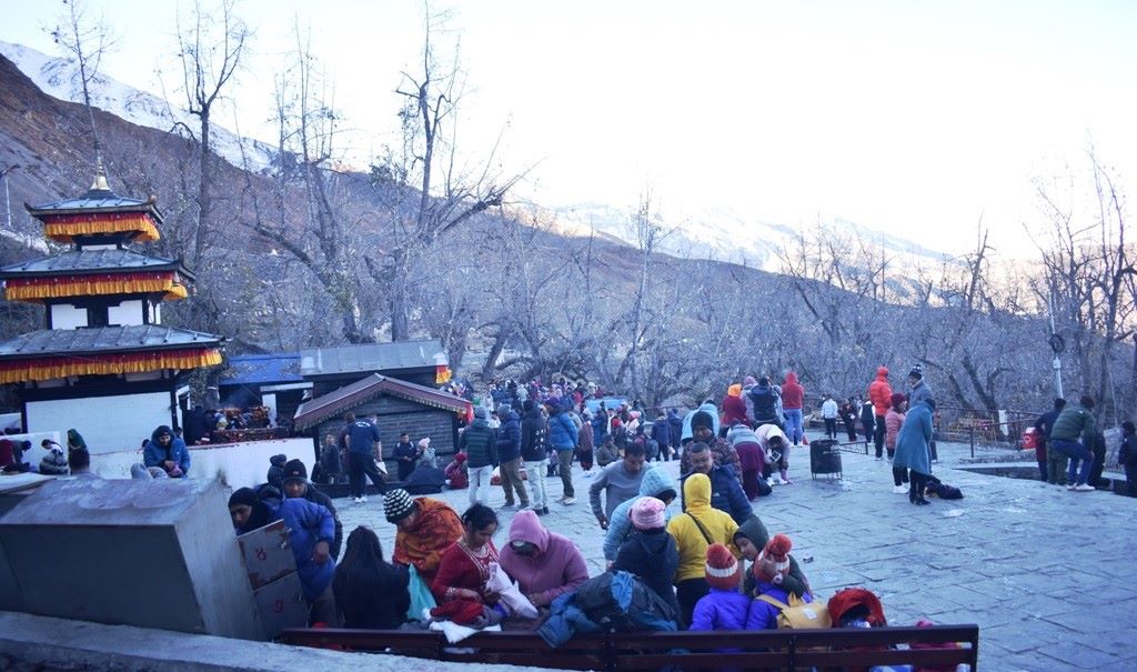 मुक्तिनाथ मन्दिरमा दसैं टिका हुने