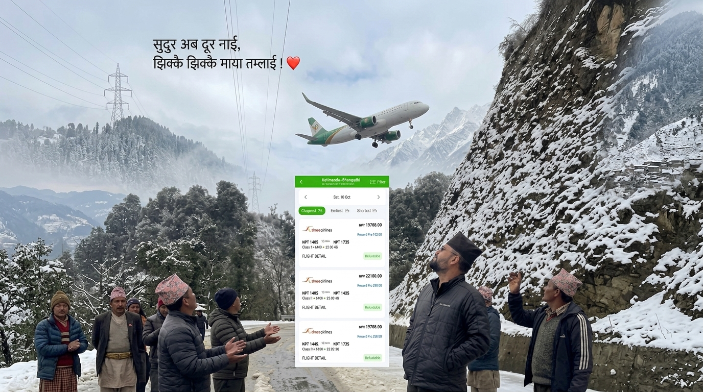 नेपालमा हवाई भाडा: बालेनको ‘स्टाटस’लाई गिज्याउने धनगढ-काठमाडौं भाडादर
