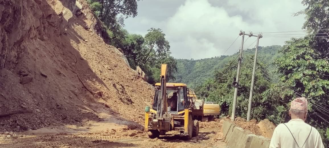 म्याग्दीको बेनी–दरबाङ सडक बन्द