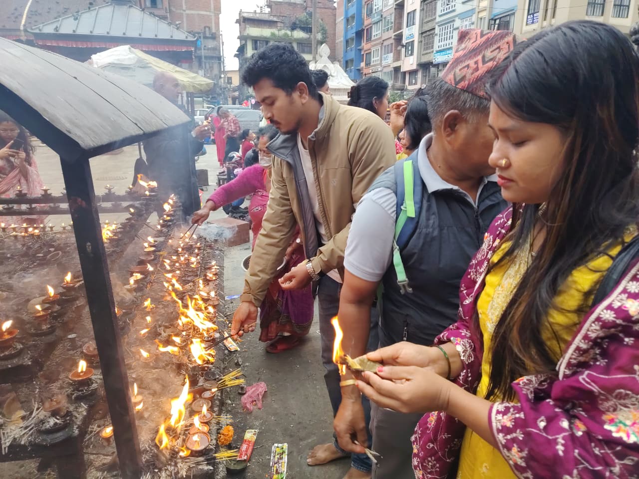 शनिबार संकटा देवीको दर्शन उत्तम: काठमाडौँको टेबहालमा भक्तजनको घुइँचो