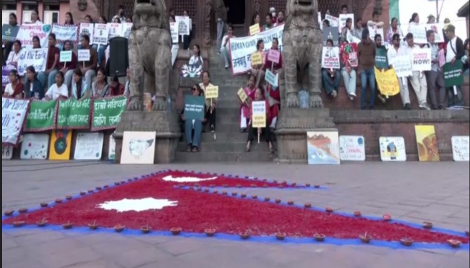जलवायु न्यायको माग गर्दै काठमाडौंमा प्रदर्शन